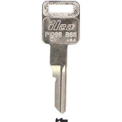 ILCO GM Nickel Plated Automotive Key, B63, P1098CV (10-Pack)