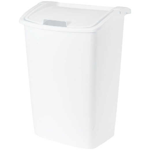 Rubbermaid 42 Qt. White Wastebasket with Lid