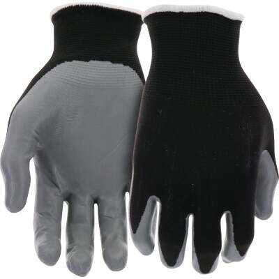 Do it Best Men's Small Nitrile Coated Glove, Black & Gray