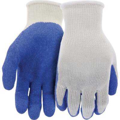 Do it Best Men's Medium Grip Latex Coated Glove, Blue